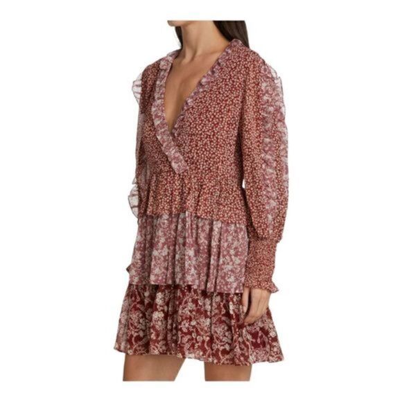 En Saison metallic floral minidress size XS NWT - Picture 4 of 6